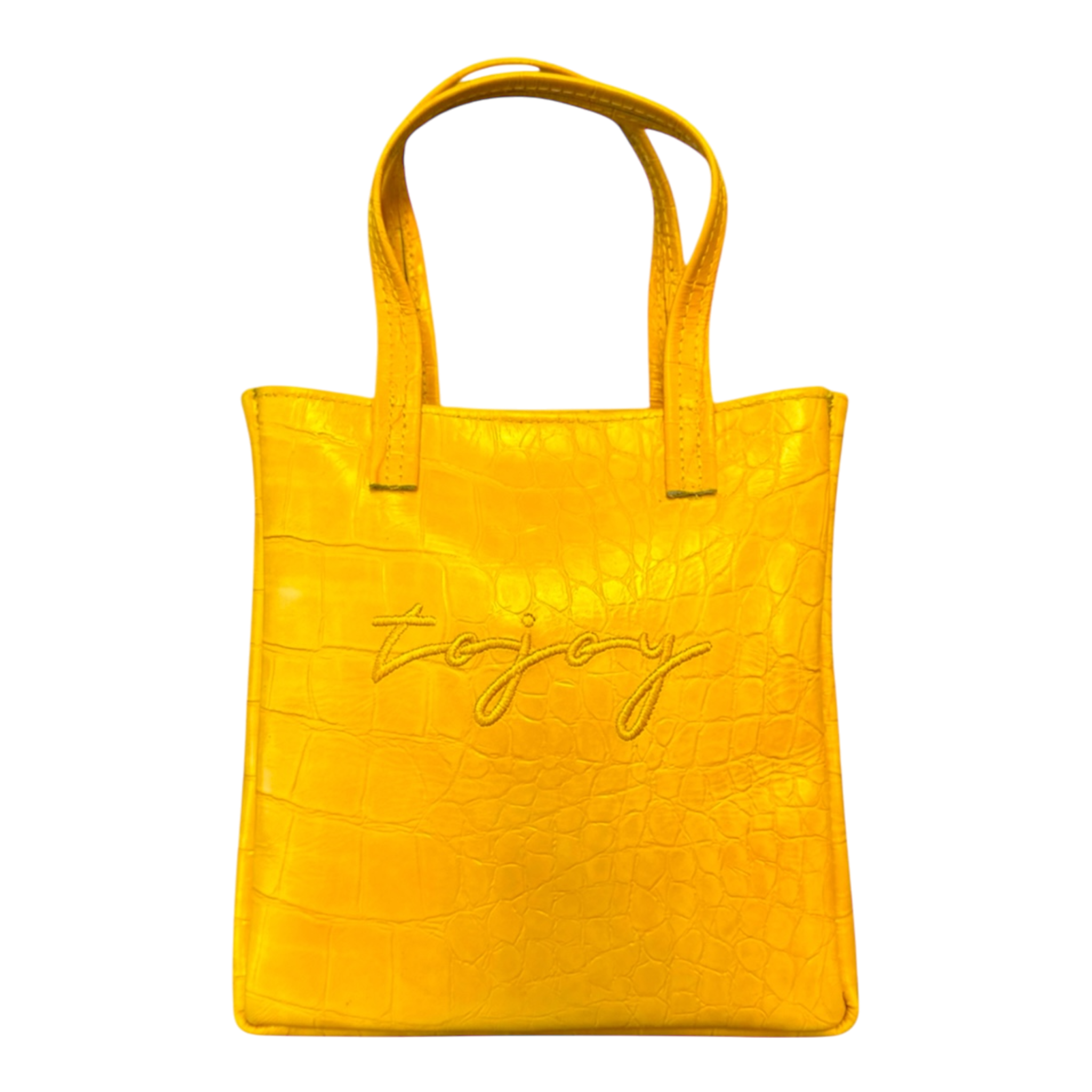 TOJOY MINI LEATHER TOTE BAG (YELLOW)