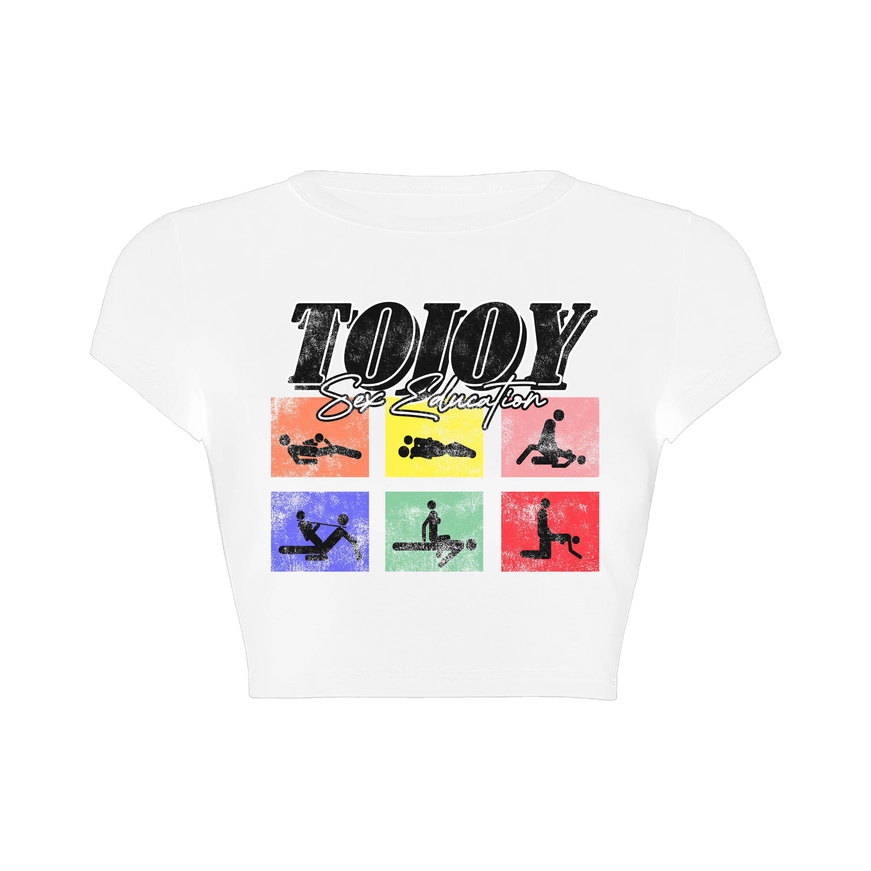 SEX EDUCATION CROP TOP (WHITE)