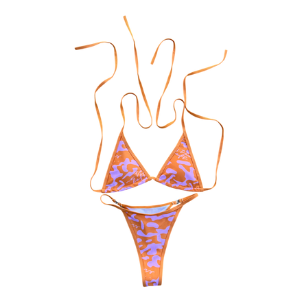*** ((NO TEARS LEFT SWIM SUIT)) orange/pink ***
