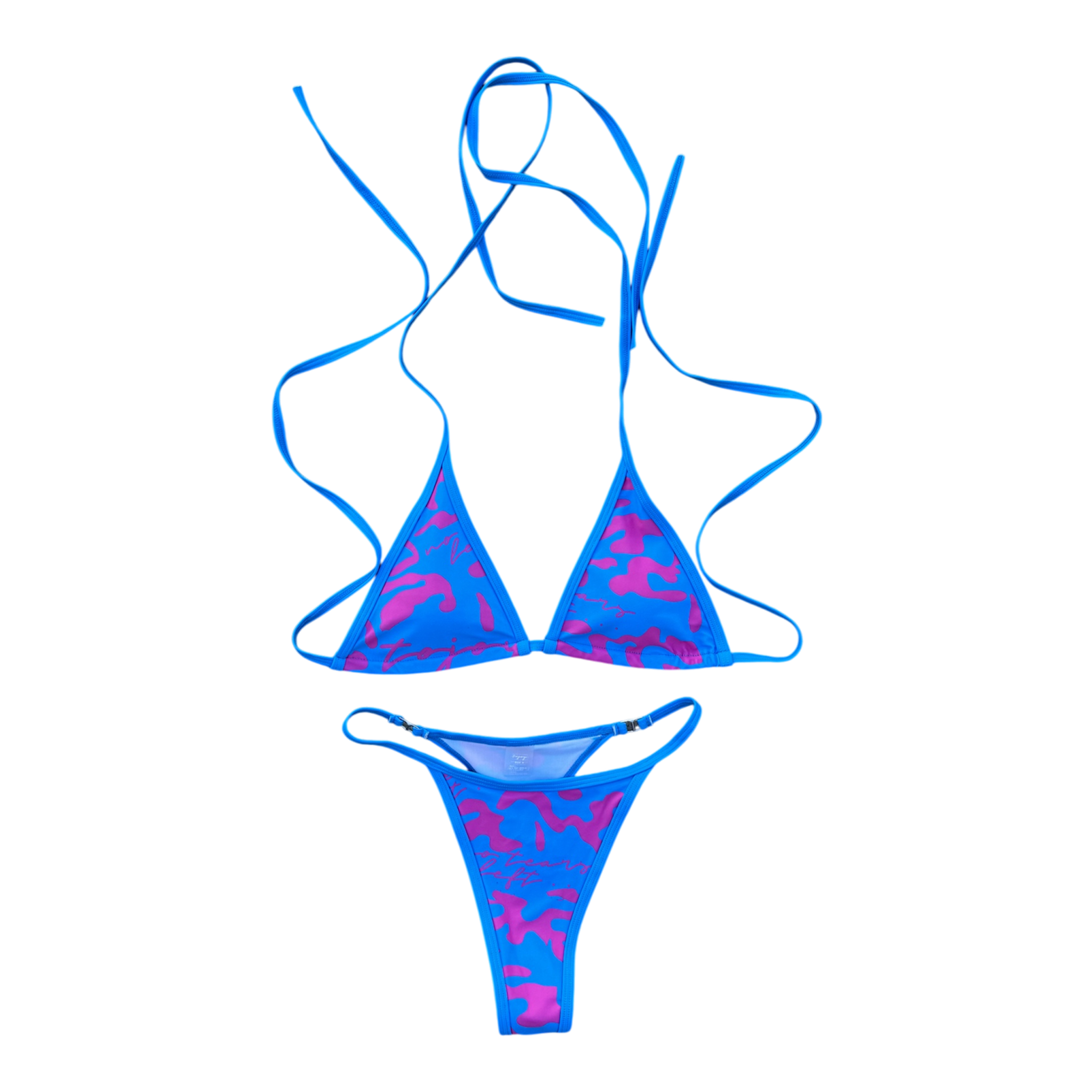 *** ((NO TEARS LEFT SWIM SUIT)) blue/pink ***