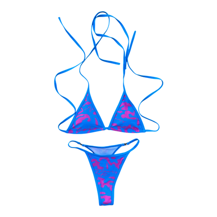 *** ((NO TEARS LEFT SWIM SUIT)) blue/pink ***