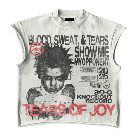 BLOOD SWEAT & TEARS OFF WHITE TANK