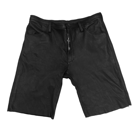 Premium Leather Shorts (Black)