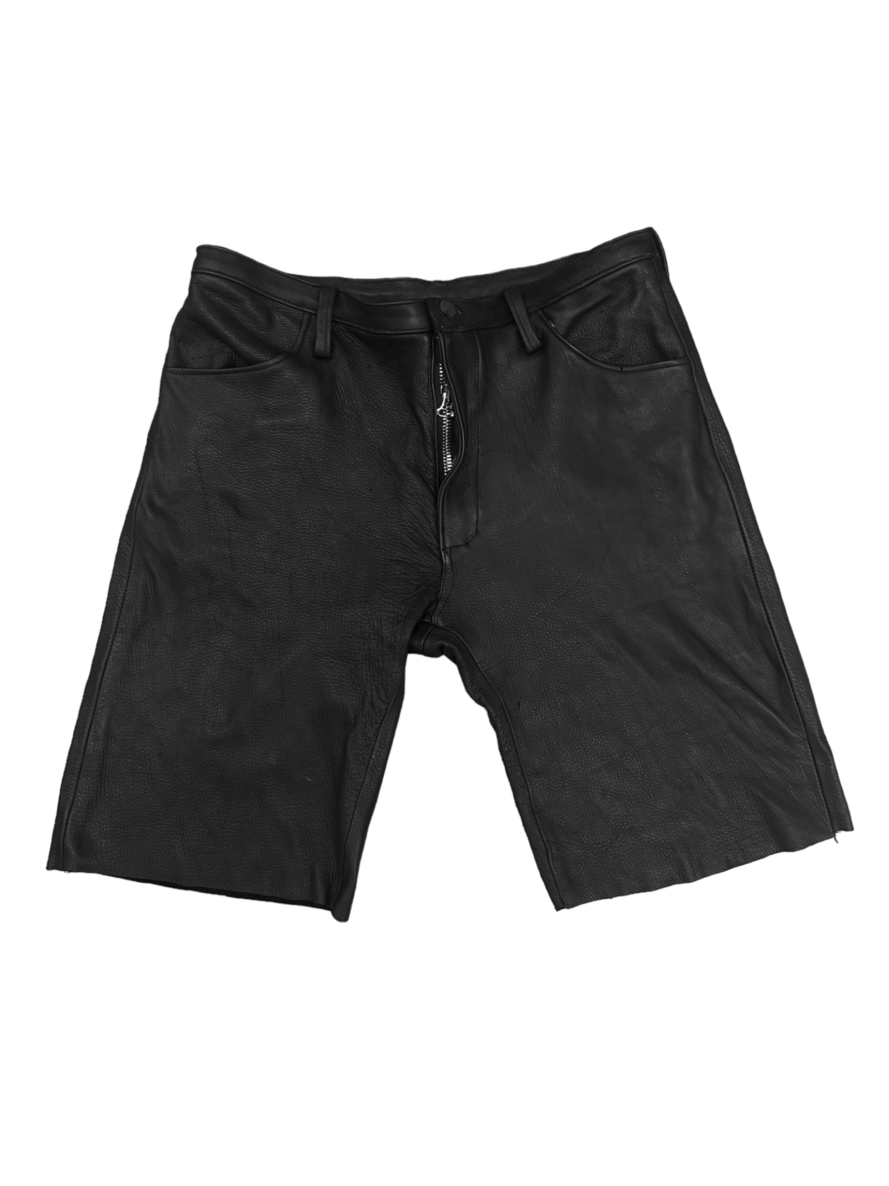 Premium Leather Shorts (Black)