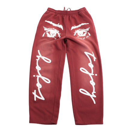 TOJOY EYE SWEATPANTS (MERLOT)