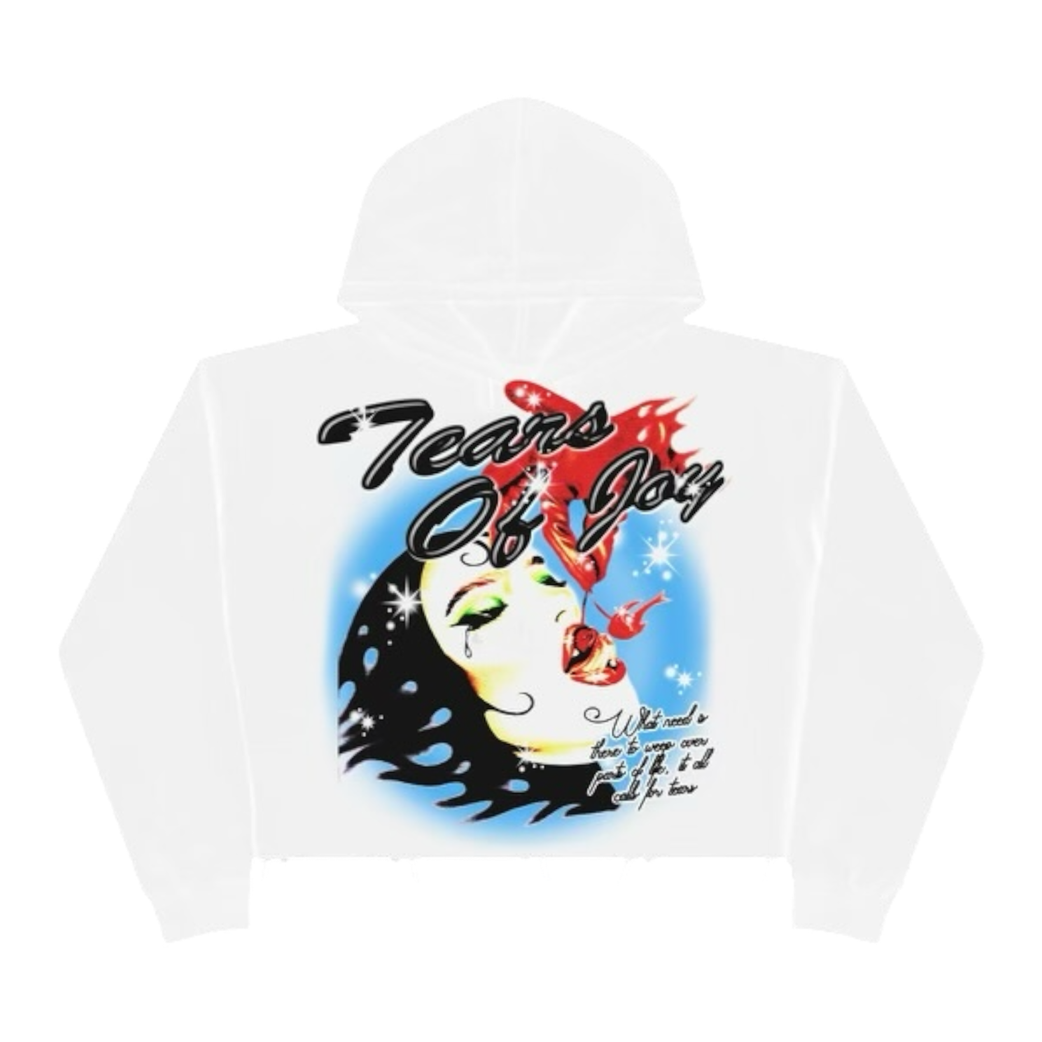 CALLS FOR TEARS HOODIE (WHITE)