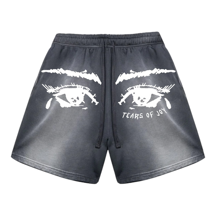 TEARS OF JOY POTASSIUM BLACK SWEATSHORTS