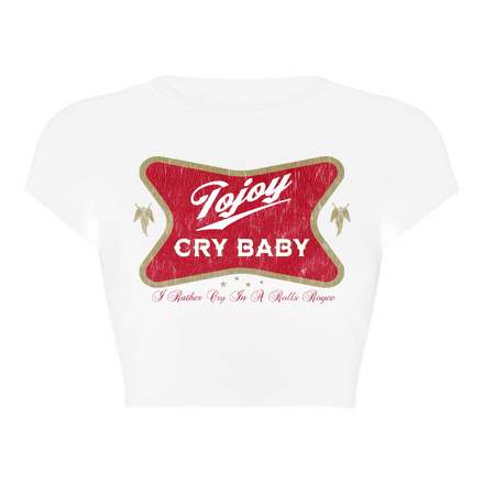 TOJOY CRY BABY WOMENS CROP TOP