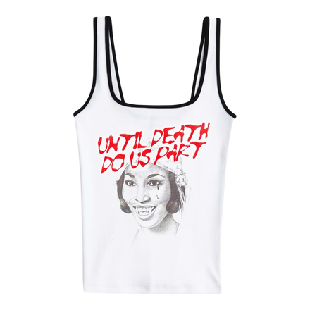 UNTIL DEATH DO US PART RIB CROP TANK