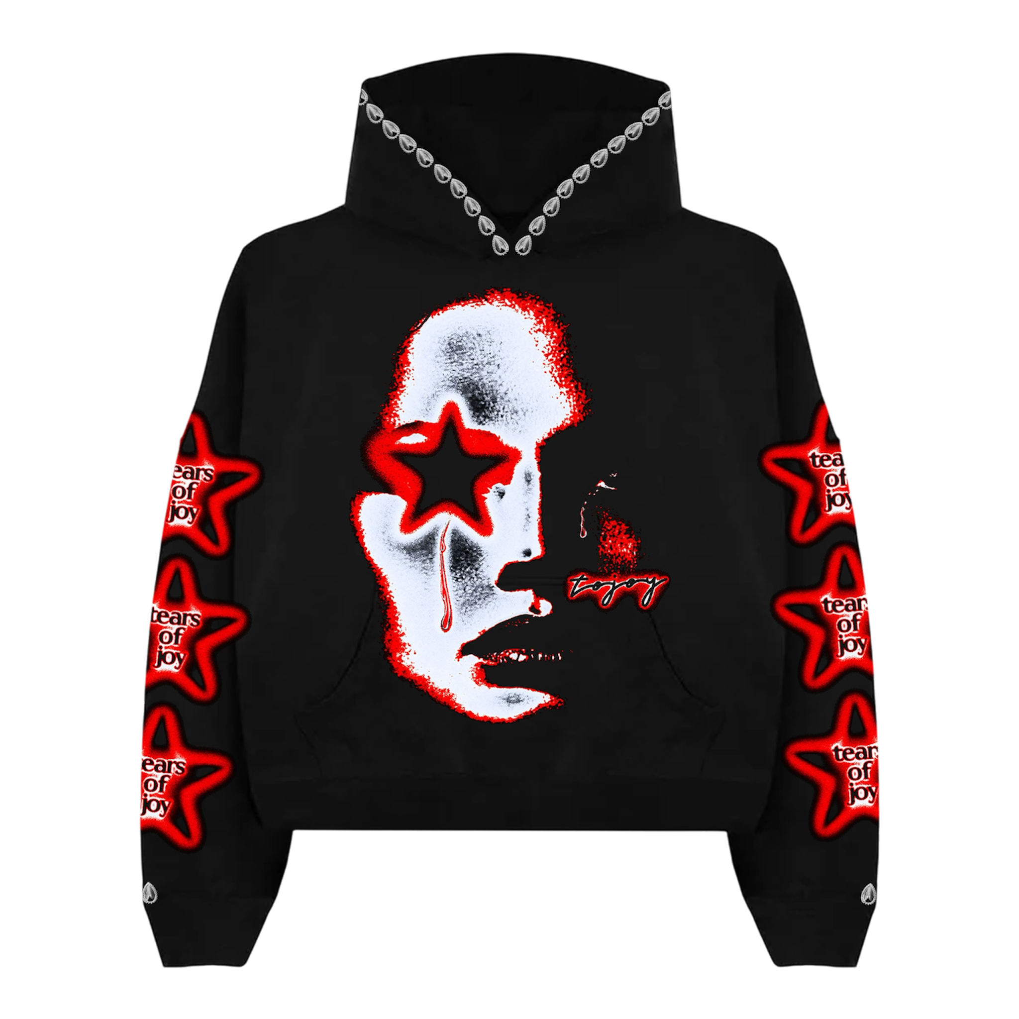 TOJOY STARGIRL CROP HOODIE (BLK)