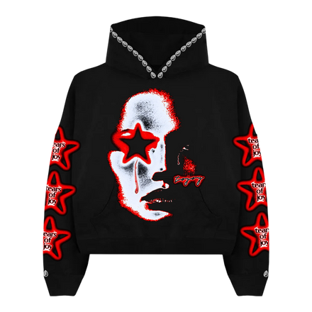 TOJOY STARGIRL CROP HOODIE (BLK)