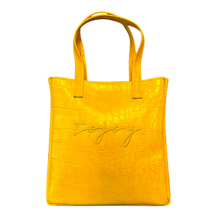 TOJOY MINI LEATHER TOTE BAG (YELLOW)