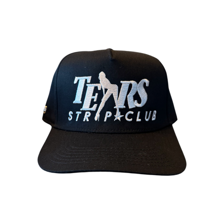 TEARS STRIP CLUB BLACK SNAPBACK HAT