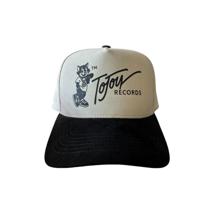 TOJOY RECORDS HAT (CREAM + SUEDE BLK)