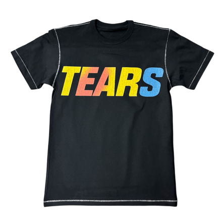 COLOR TEARS BLIND STITCH T-SHIRT