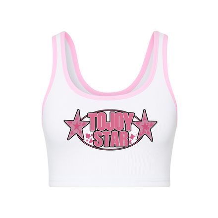 TOJOY STAR RIB CROP TANK