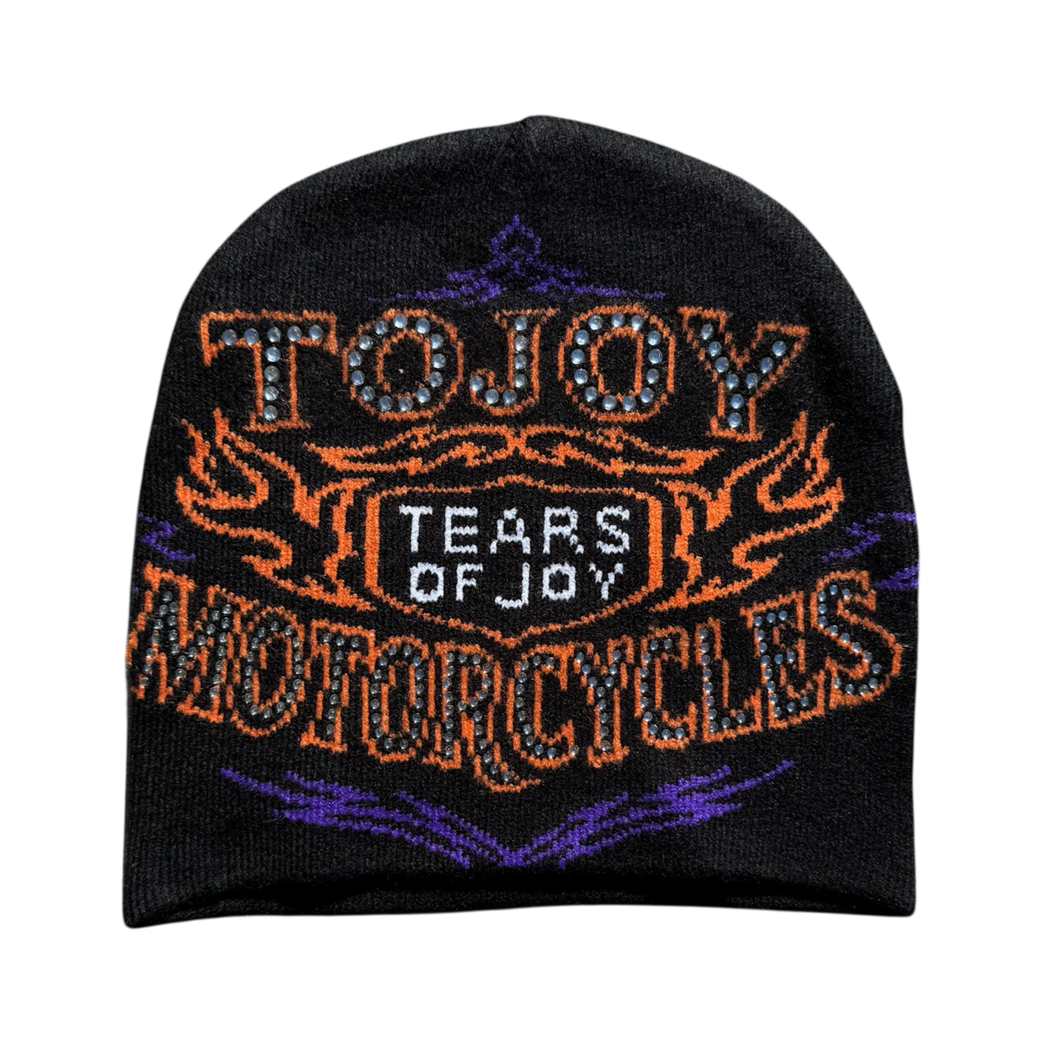 {tojoy motors} rhinestone beanie