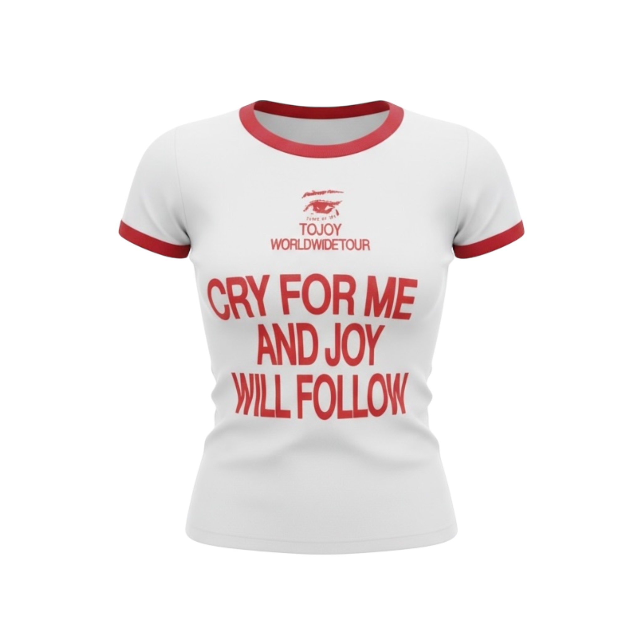 001219 CRY FOR ME RINGER TEE