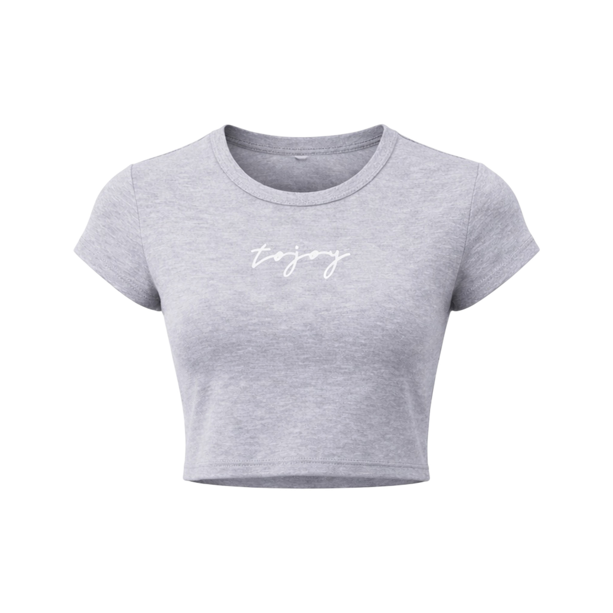 TOJOY COZY GREY CROP TOP