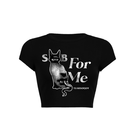 SOB FOR ME WOMENS CROPPED T-SHIRT