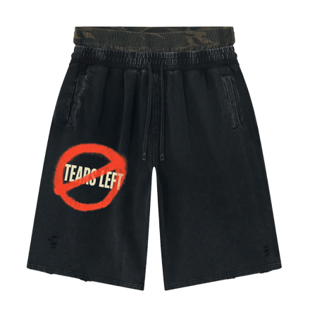 NO TEARS LEFT (DOUBLE WAIST SHORTS)
