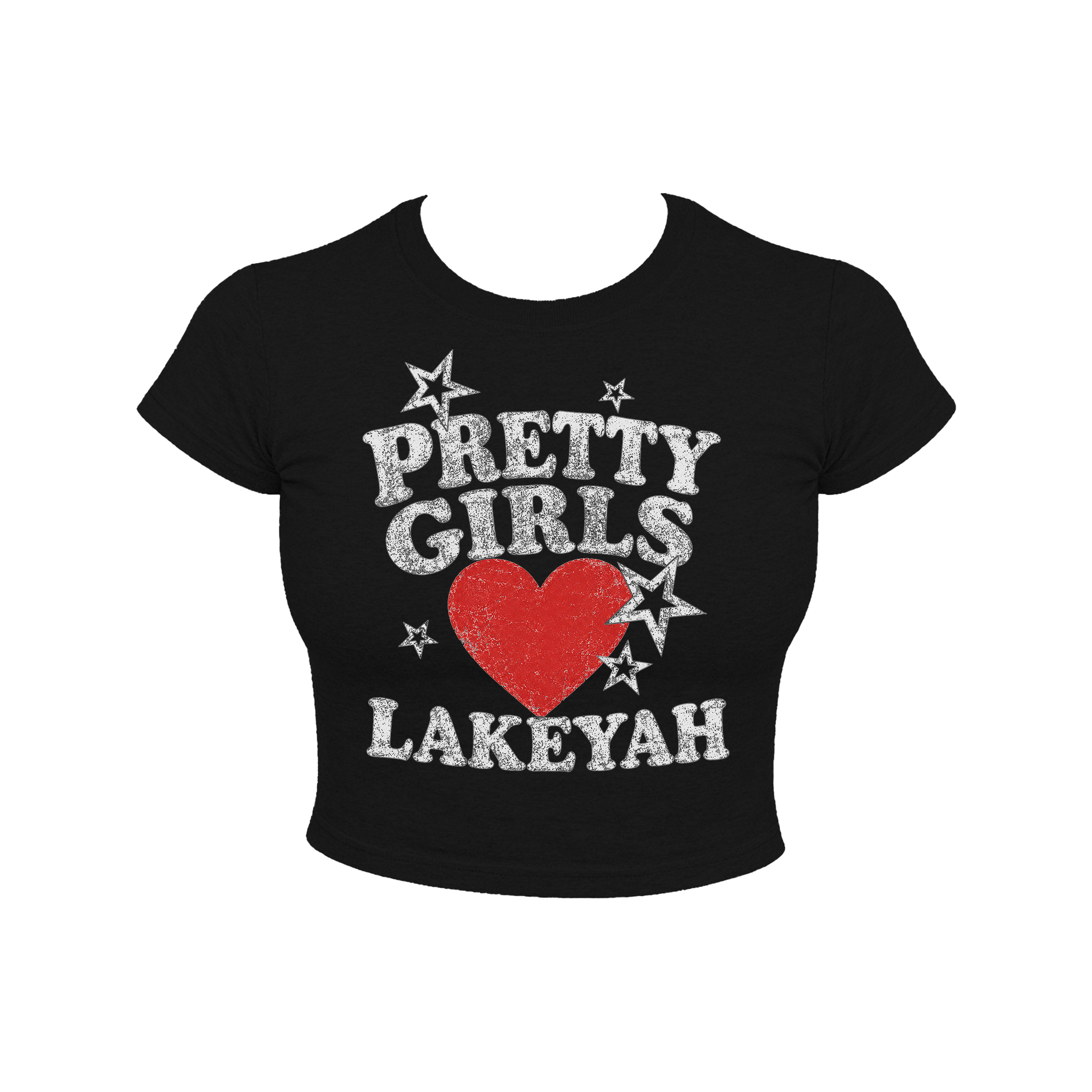 LAKEYAH COLLAB *** PRETTY GIRLS LOVE LAKEYAH CROP TOP