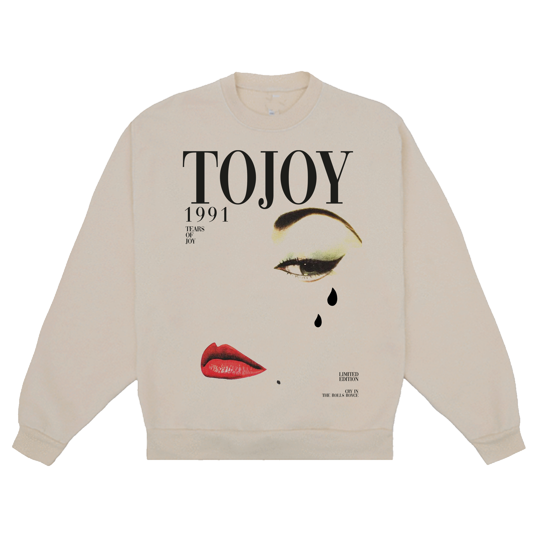 TOJOY '91 MAGAZINE CREWNECK SWEATER (CREME)