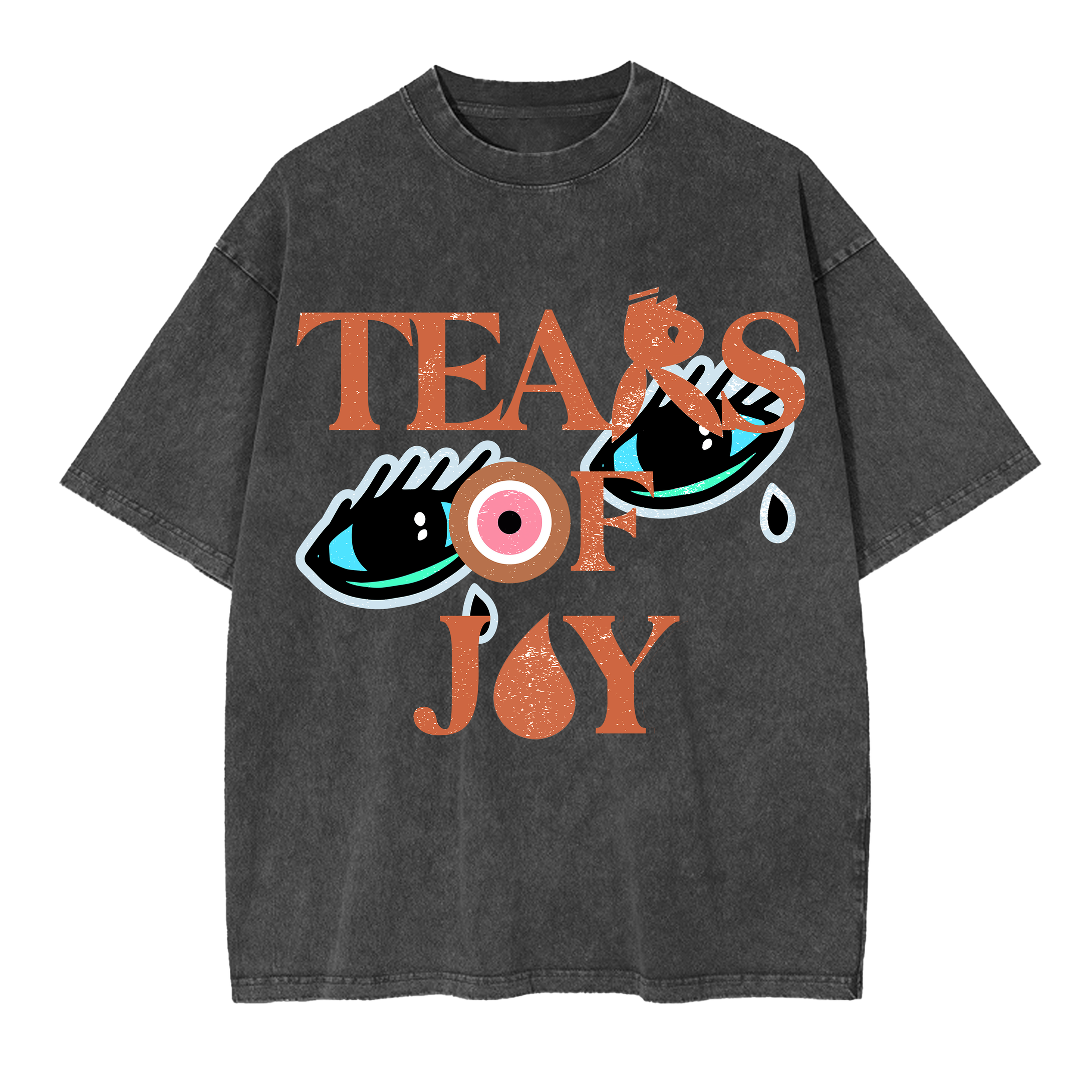 TEARY EYE MINERAL WASHED GREY - T-SHIRT