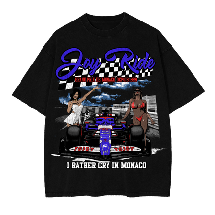 CRY IN MONACO BLACK T-SHIRT